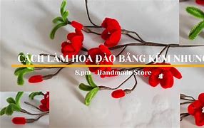 Cách Gấp Hoa Đào Bằng Kẽm Nhung