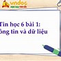 Dữ Liệu Là Gì Tin Học Lớp 6